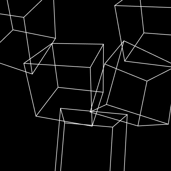 Rotating Cubes in perspective